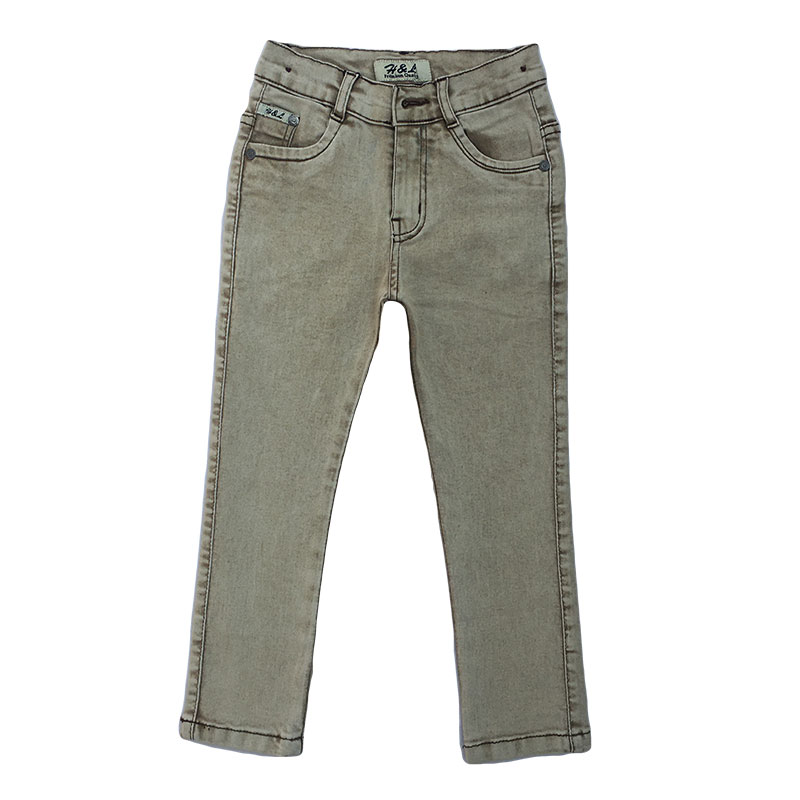 Boys Jeans Brown Powder Color