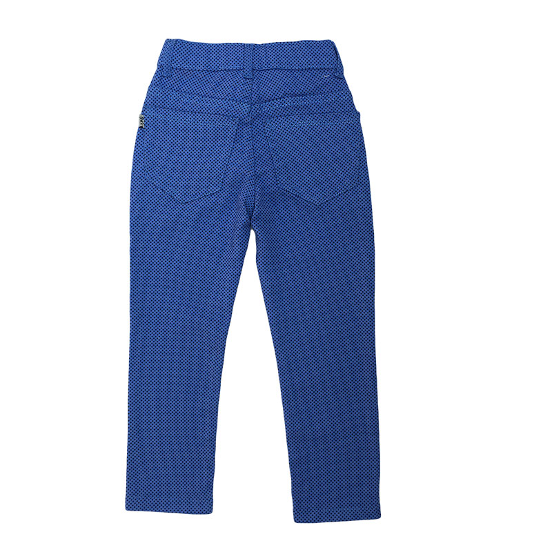 Girls Dotted Pant Blue