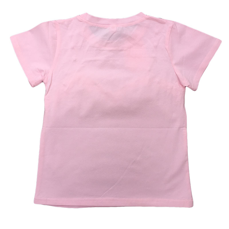 Girls T-Shirt Beads Pink