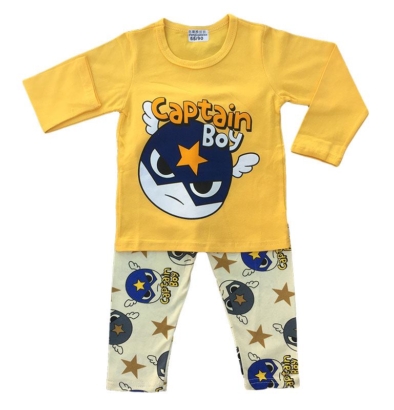 Boys Pajama Suit Yellow