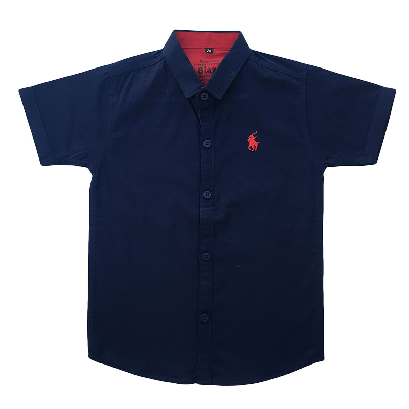 Boys Casual Shirt Dark Blue