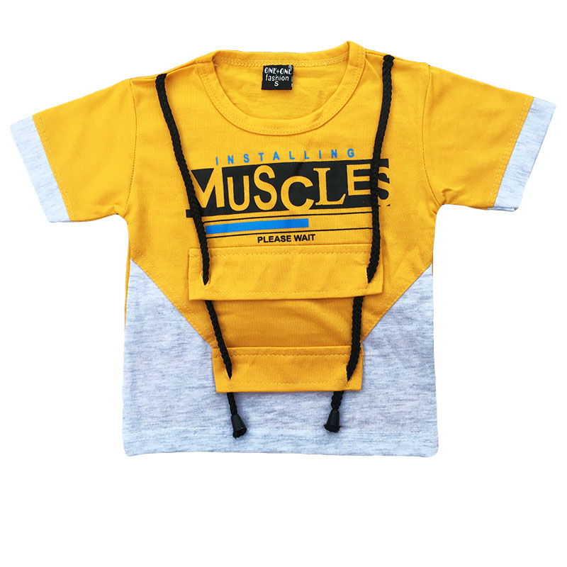 Muscle Boys Yellow T-Shirt & Short