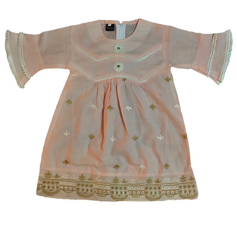 Embroidery Kurta Pajama Pink Color